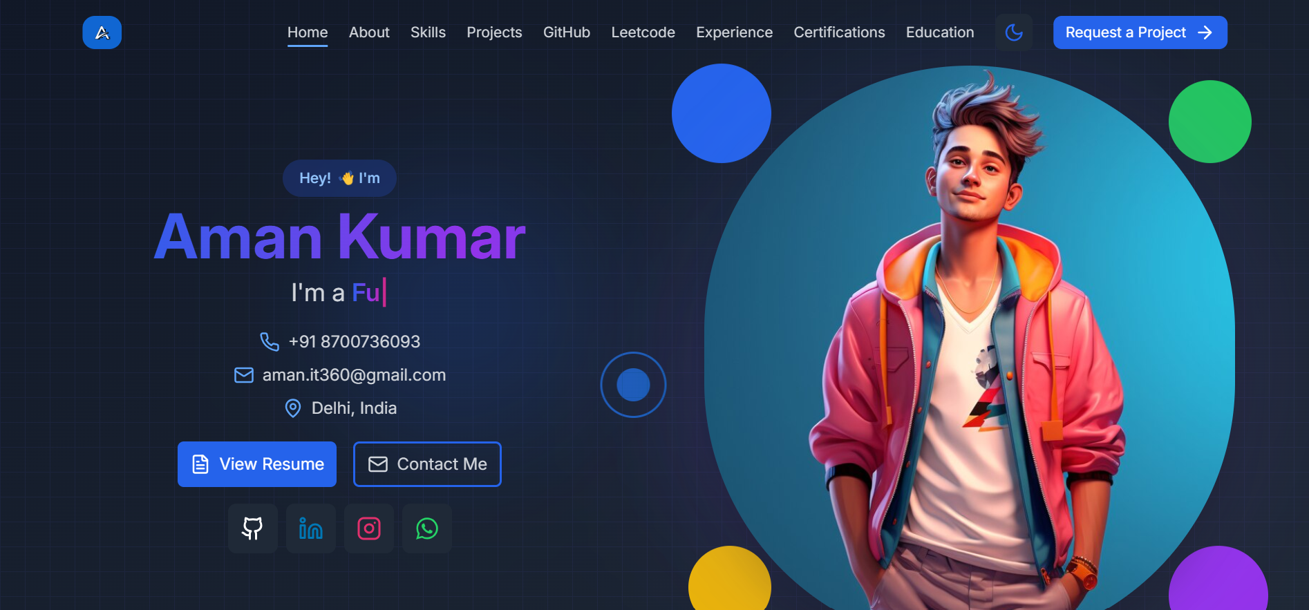 Aman Kumar - Portfolio